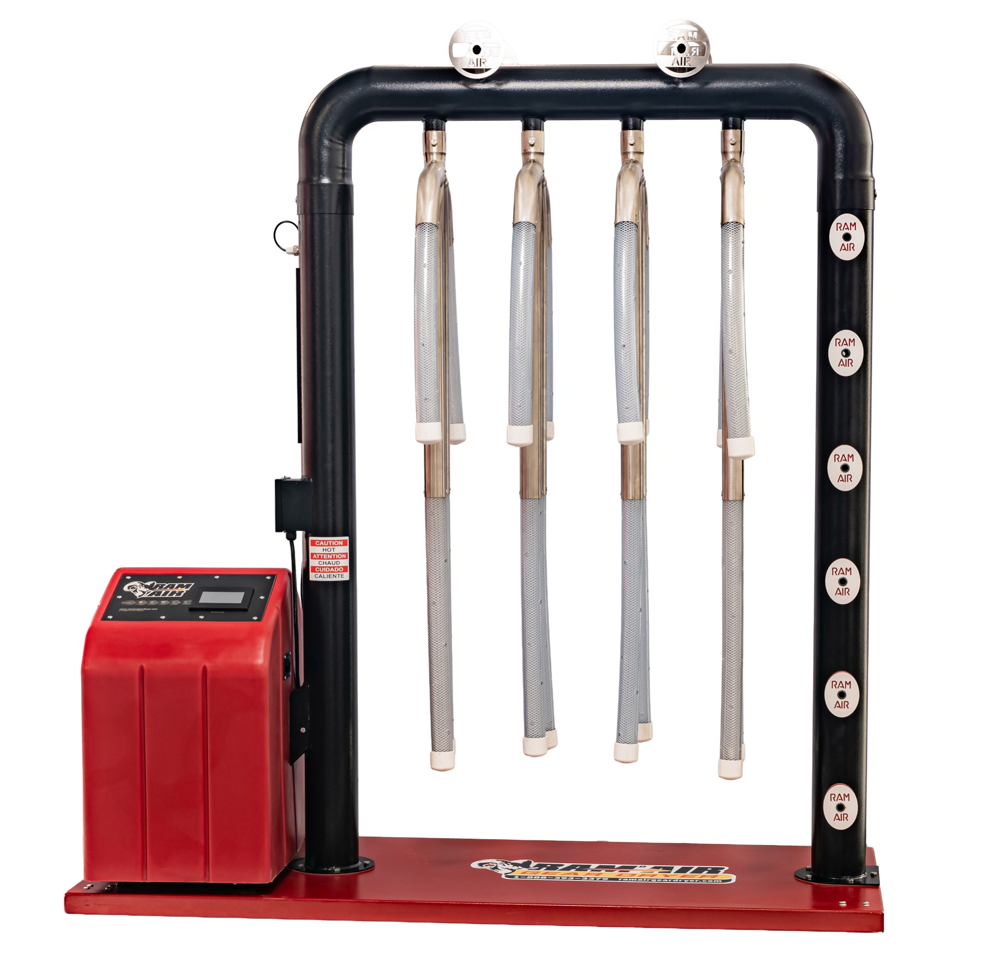 Ram Air Gear Dryer - Turnout Gear Dryers - TG-4H - 4-Unit Ambient/Heated Air Gear Dryer 10