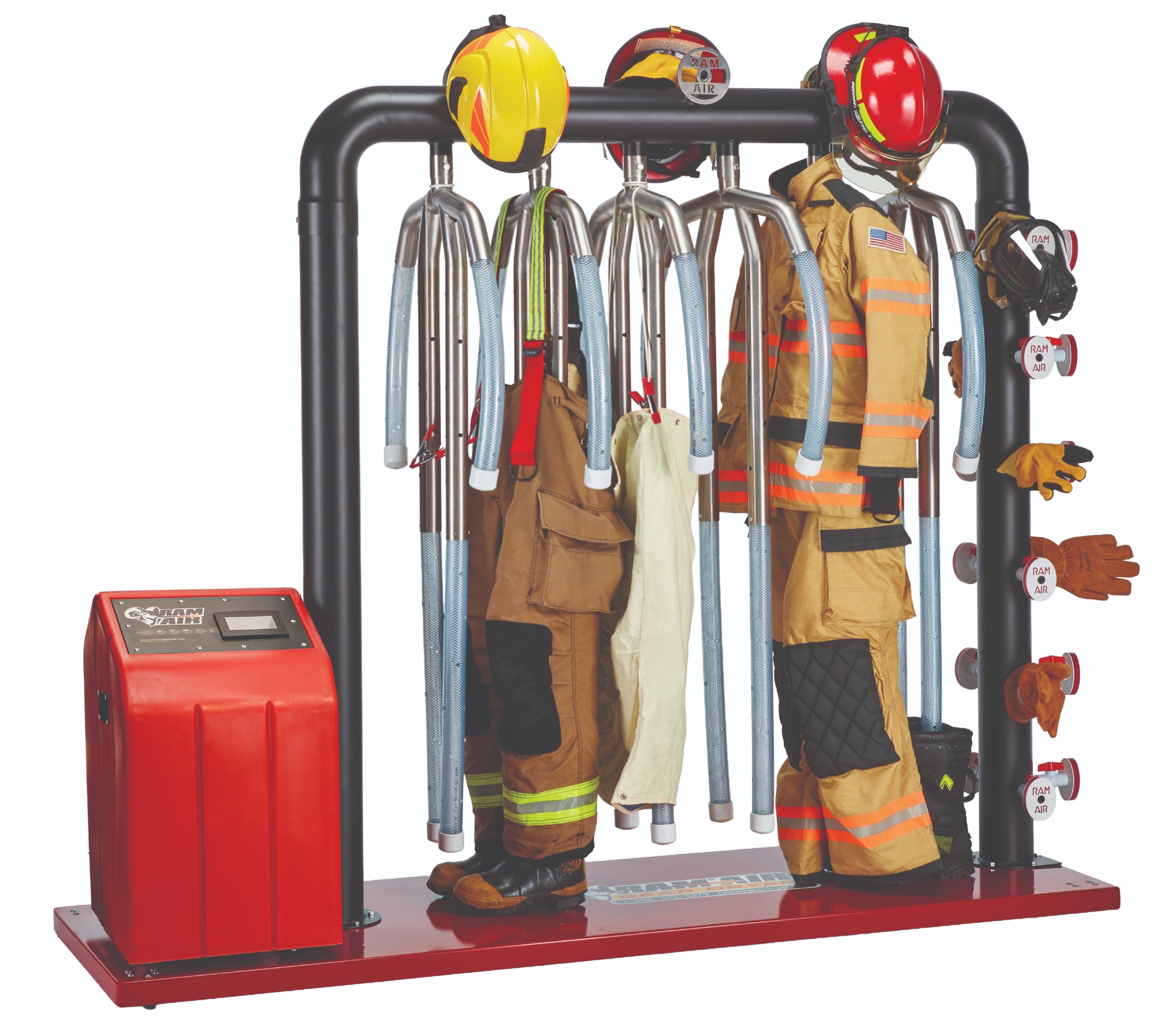 Ram Air Gear Dryer - Turnout Gear Dryers - TG-6/6-MU - 6-Unit Ambient Gear Dryer 11